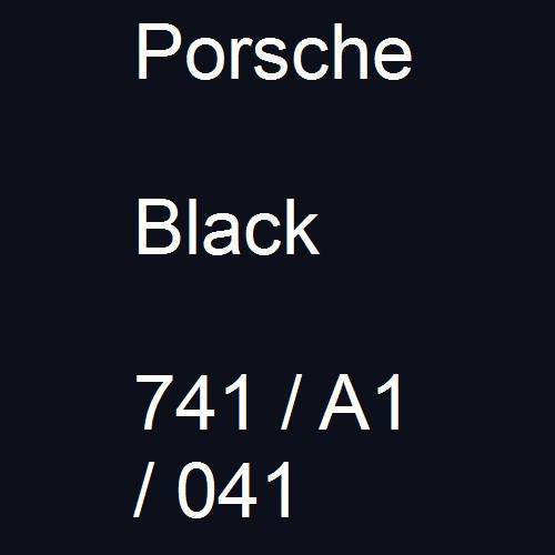 Porsche, Black, 741 / A1 / 041.